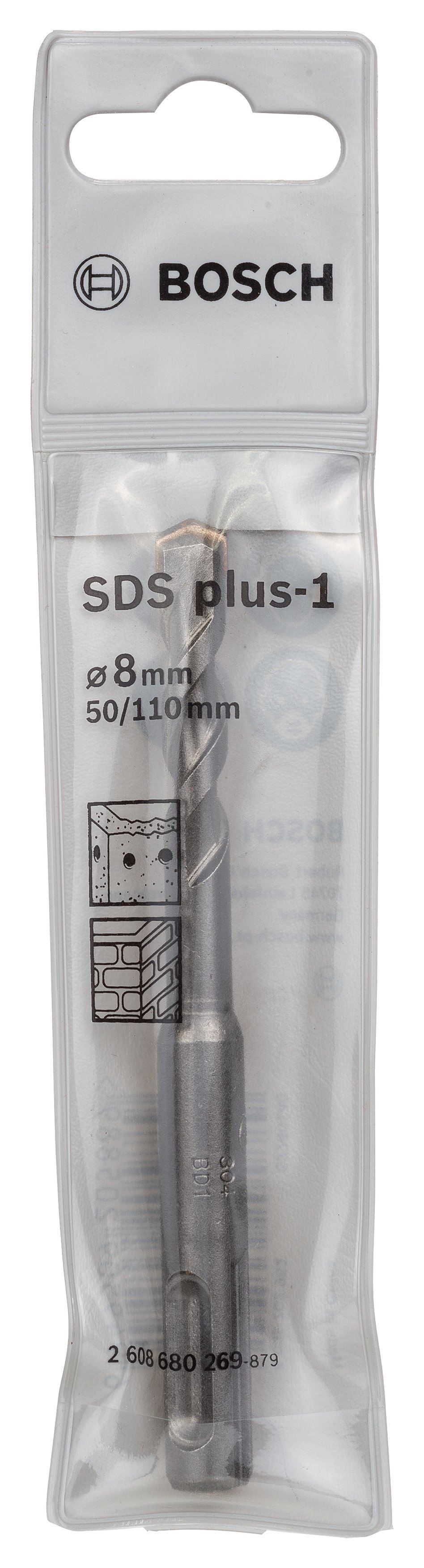 Bosch - Plus-1 Serisi, SDS-plus Kırıcı Delici Matkap Ucu 8*110 mm - Resim 2