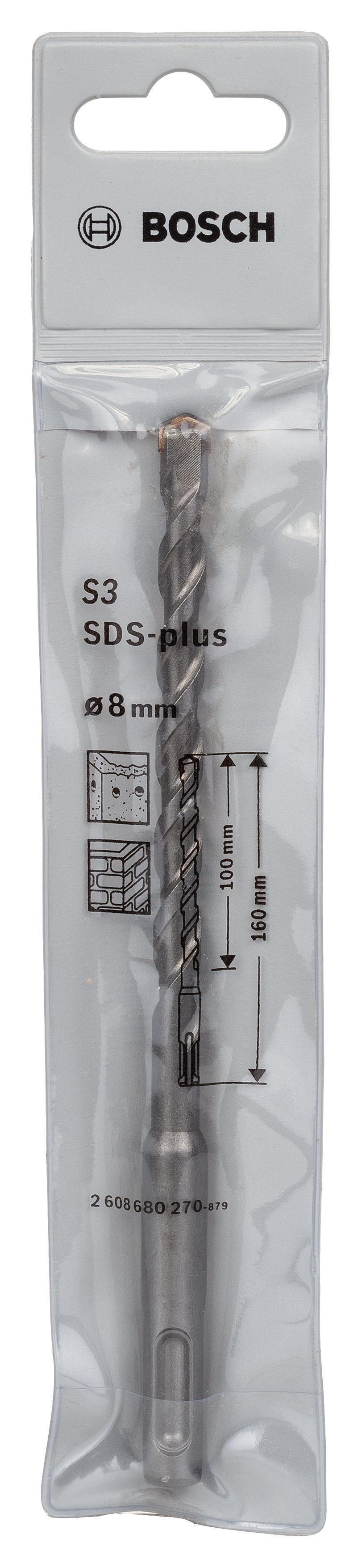 Bosch - Plus-1 Serisi, SDS-plus Kırıcı Delici Matkap Ucu 8*160 mm - Resim 2