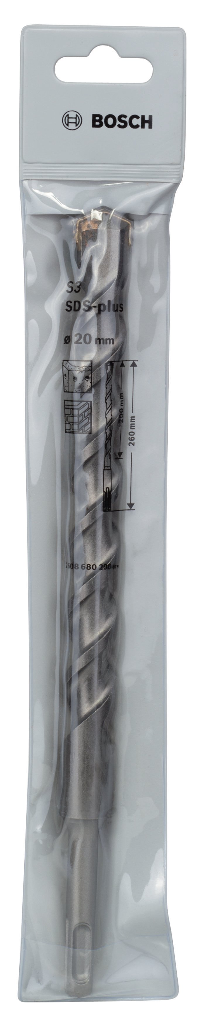 Bosch - Plus-1 Serisi, SDS-plus Kırıcı Delici Matkap Ucu 20*260 mm - Resim 2
