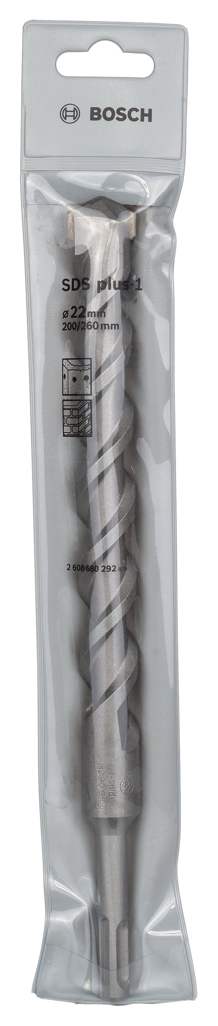 Bosch - Plus-1 Serisi, SDS-plus Kırıcı Delici Matkap Ucu 22*260 mm - Resim 2