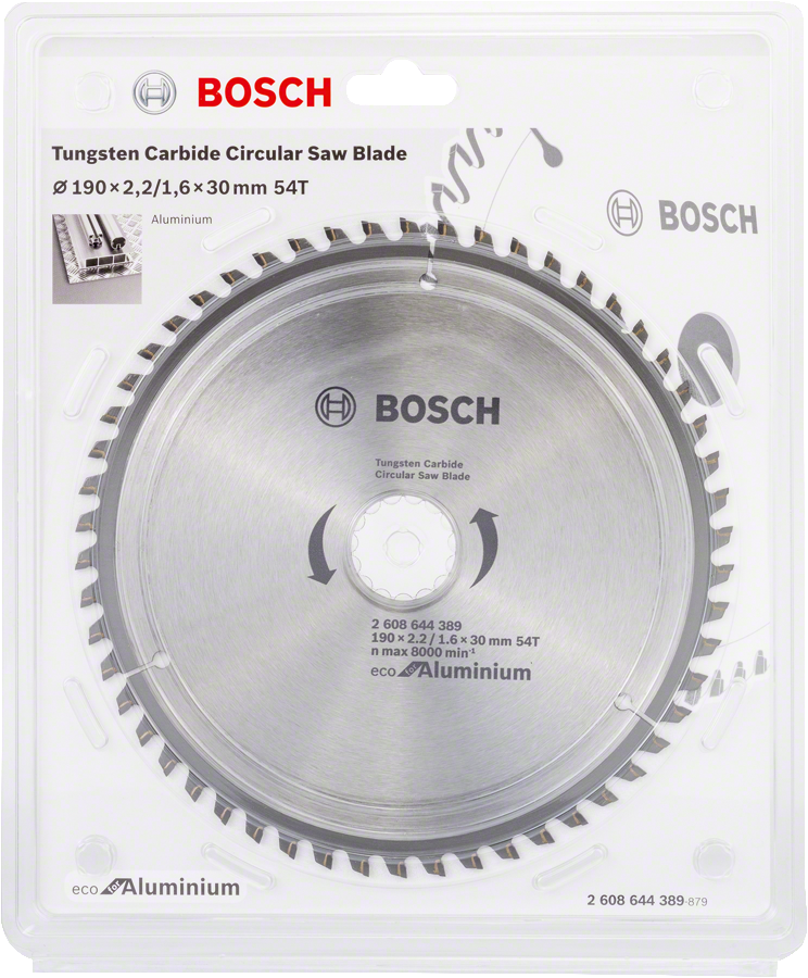Bosch - Optiline Eco Serisi Alüminyum için Daire Testere Bıçağı 190*30 54 Diş - Resim 2