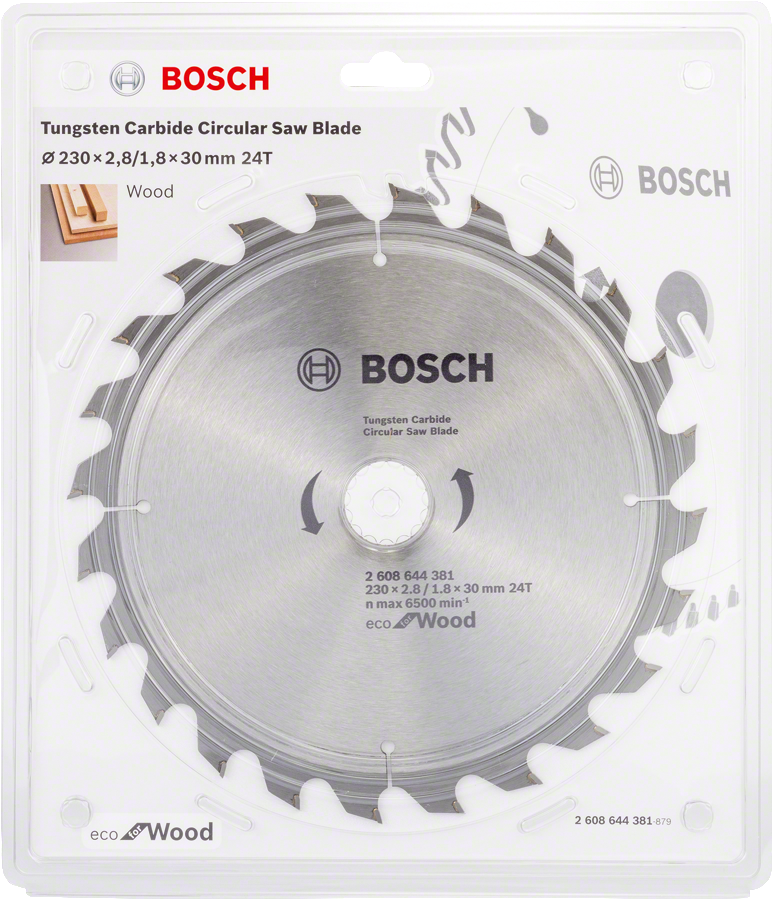 Bosch - Optiline Eco Serisi Ahşap için Daire Testere Bıçağı 230*30 24 Diş - Resim 2