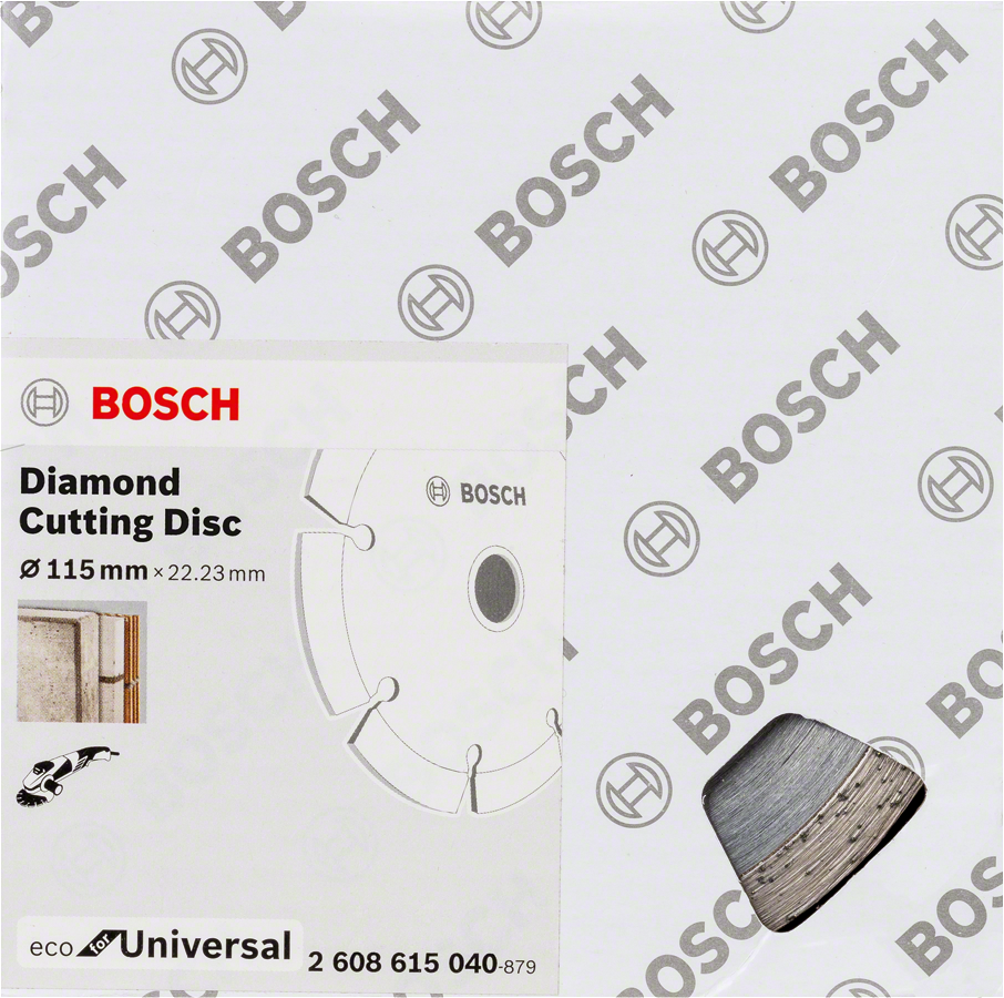 Bosch - Ekonomik Seri 9+1 Genel Yapı Malzemeleri İçin Elmas Kesme Diski 115 mm - Resim 2