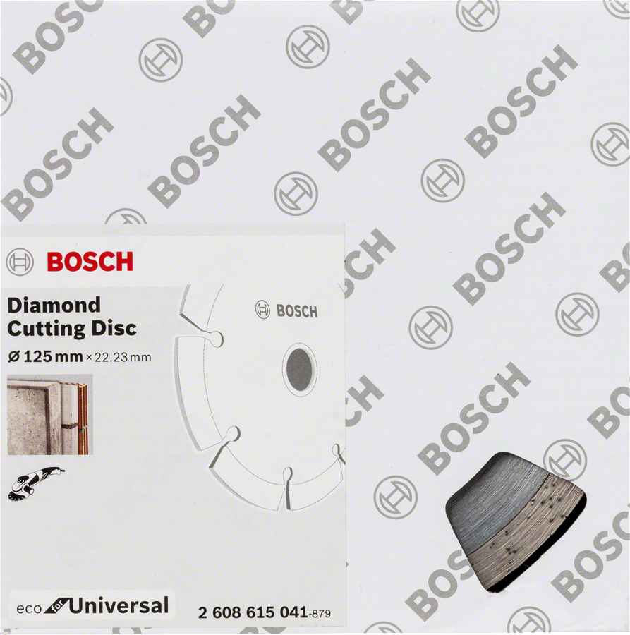 Bosch - Ekonomik Seri 9+1 Genel Yapı Malzemeleri İçin Elmas Kesme Diski 125 mm - Resim 2