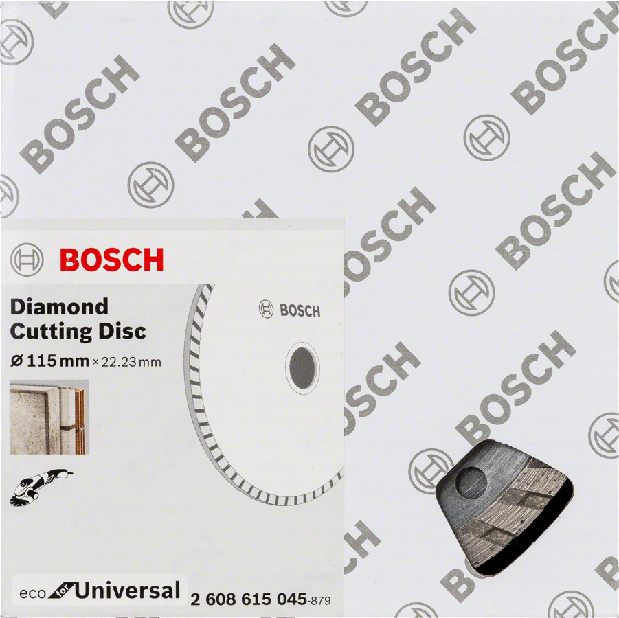 Bosch - Ekonomik Seri 9+1 Genel Yapı Malzemeleri İçin Elmas Kesme Diski 115 mm Turbo - Resim 2