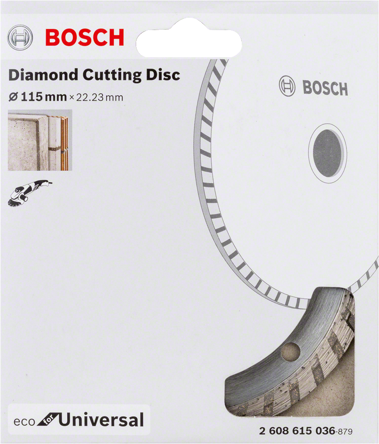 Bosch - Ekonomik Seri Genel Yapı Malzemeleri İçin Elmas Kesme Diski 115 mm Turbo - Resim 2