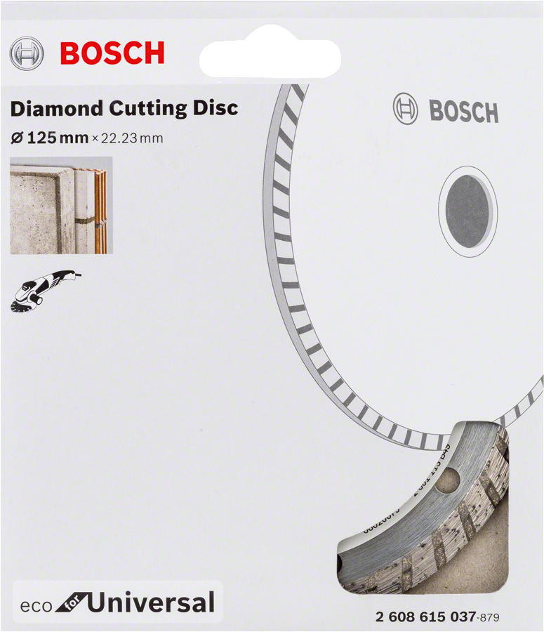 Bosch - Ekonomik Seri Genel Yapı Malzemeleri İçin Elmas Kesme Diski 125 mm Turbo - Resim 2