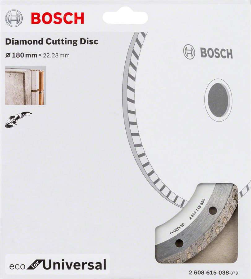 Bosch - Ekonomik Seri Genel Yapı Malzemeleri İçin Elmas Kesme Diski 180 mm Turbo - Resim 2