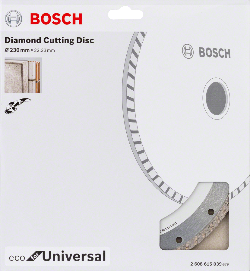 Bosch - Ekonomik Seri Genel Yapı Malzemeleri İçin Elmas Kesme Diski 230 mm Turbo - Resim 2
