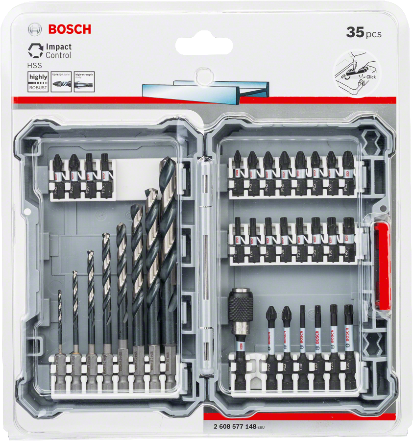 Bosch - Impact Control Serisi HSS 35 Parça Karışık Set - Resim 2