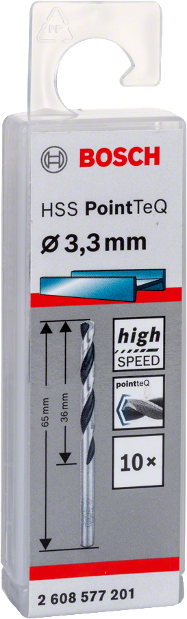Bosch - HSS-PointeQ Metal Matkap Ucu 3,3 mm 10'lu - Resim 2