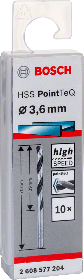 Bosch - HSS-PointeQ Metal Matkap Ucu 3,6 mm 10'lu - Resim 2
