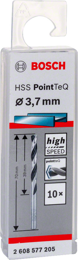 Bosch - HSS-PointeQ Metal Matkap Ucu 3,7 mm 10'lu - Resim 2