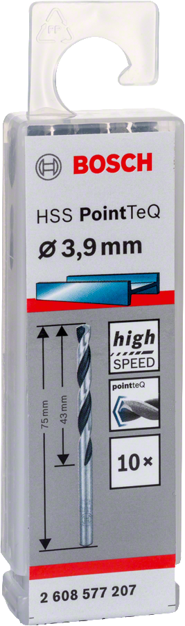Bosch - HSS-PointeQ Metal Matkap Ucu 3,9 mm 10'lu - Resim 2