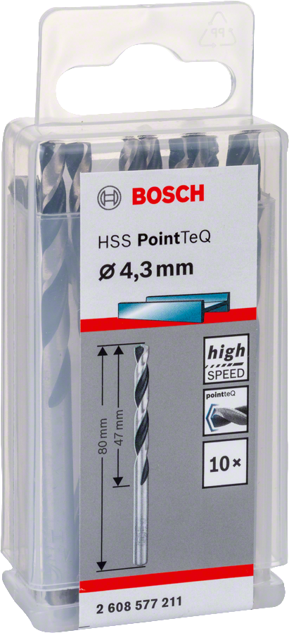 Bosch - HSS-PointeQ Metal Matkap Ucu 4,3 mm 10'lu - Resim 2