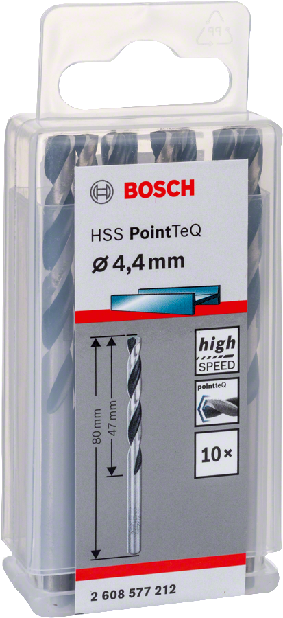 Bosch - HSS-PointeQ Metal Matkap Ucu 4,4 mm 10'lu - Resim 2