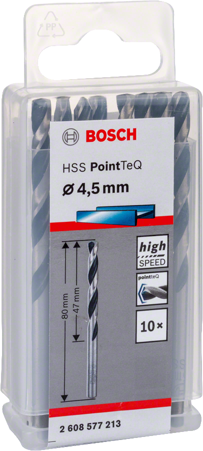 Bosch - HSS-PointeQ Metal Matkap Ucu 4,5 mm 10'lu - Resim 2