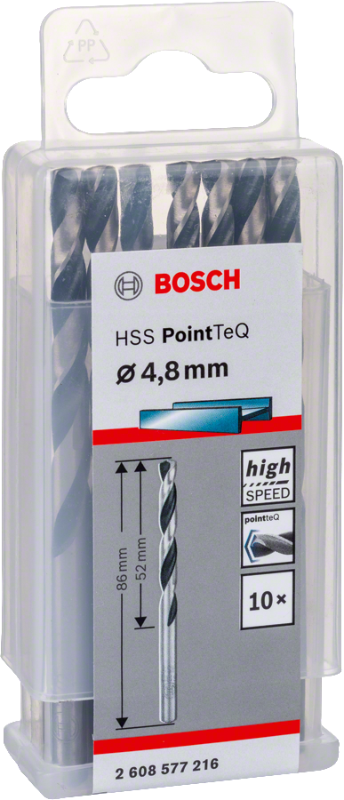 Bosch - HSS-PointeQ Metal Matkap Ucu 4,8 mm 10'lu - Resim 2