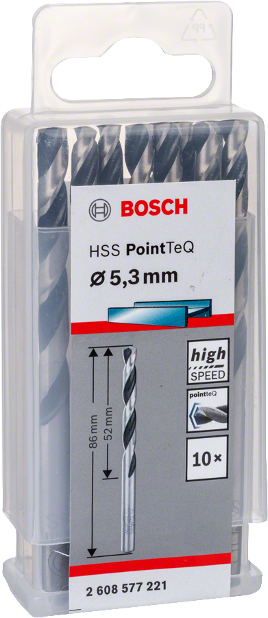 Bosch - HSS-PointeQ Metal Matkap Ucu 5,3 mm 10'lu - Resim 2