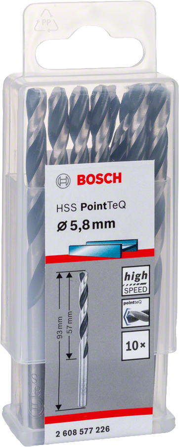 Bosch - HSS-PointeQ Metal Matkap Ucu 5,8 mm 10'lu - Resim 2
