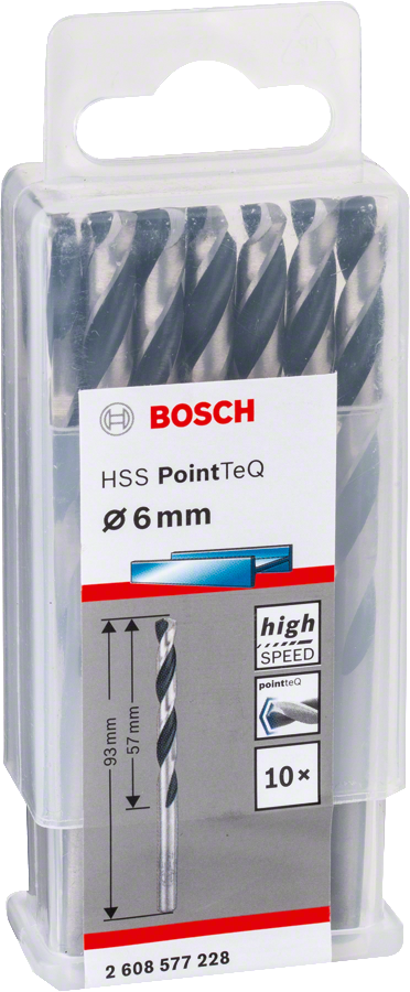 Bosch - HSS-PointeQ Metal Matkap Ucu 6,0 mm 10'lu - Resim 2