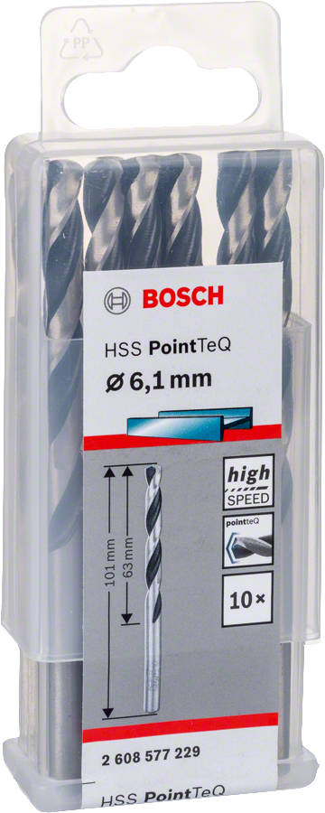 Bosch - HSS-PointeQ Metal Matkap Ucu 6,1 mm 10'lu - Resim 2