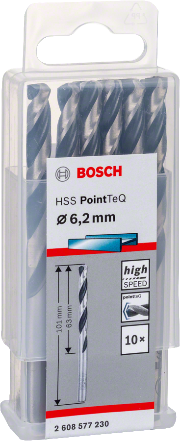 Bosch - HSS-PointeQ Metal Matkap Ucu 6,2 mm 10'lu - Resim 2