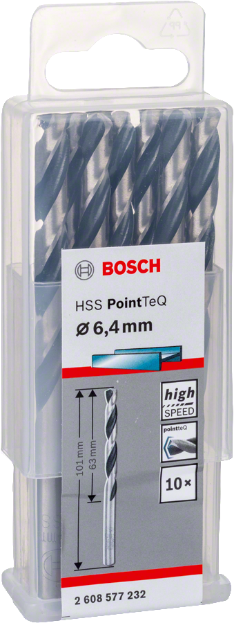 Bosch - HSS-PointeQ Metal Matkap Ucu 6,4 mm 10'lu - Resim 2