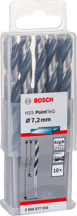 Bosch - HSS-PointeQ Metal Matkap Ucu 7,2 mm 10'lu - Resim 2
