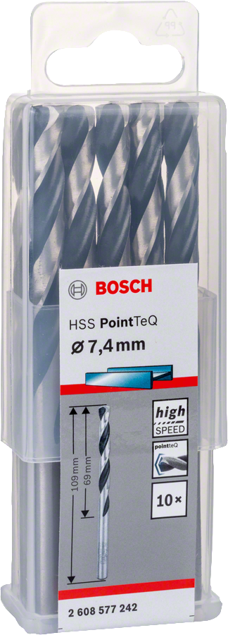 Bosch - HSS-PointeQ Metal Matkap Ucu 7,4 mm 10'lu - Resim 2