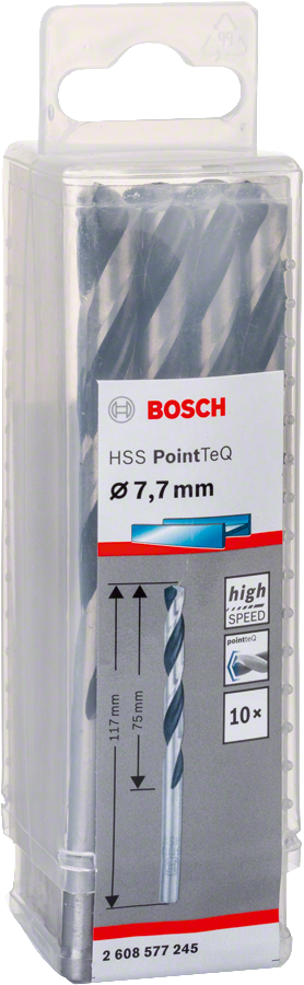 Bosch - HSS-PointeQ Metal Matkap Ucu 7,7 mm 10'lu - Resim 2
