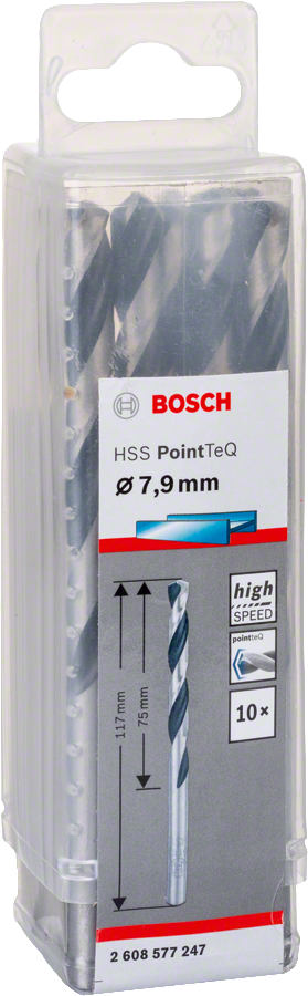Bosch - HSS-PointeQ Metal Matkap Ucu 7,9 mm 10'lu - Resim 2