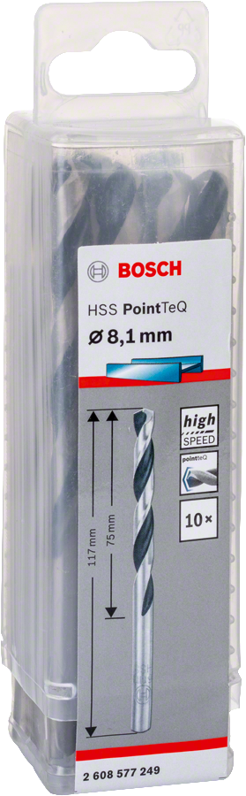 Bosch - HSS-PointeQ Metal Matkap Ucu 8,1 mm 10'lu - Resim 2