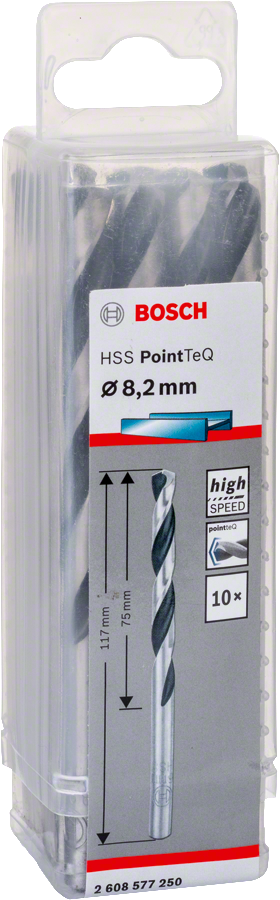 Bosch - HSS-PointeQ Metal Matkap Ucu 8,2 mm 10'lu - Resim 2