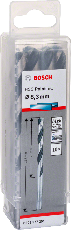 Bosch - HSS-PointeQ Metal Matkap Ucu 8,3 mm 10'lu - Resim 2