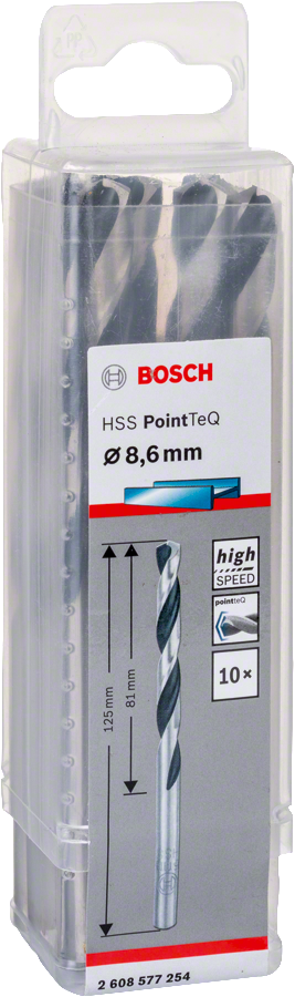 Bosch - HSS-PointeQ Metal Matkap Ucu 8,6 mm 10'lu - Resim 2