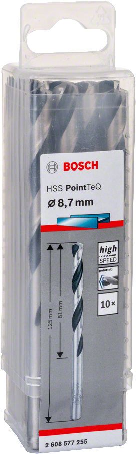 Bosch - HSS-PointeQ Metal Matkap Ucu 8,7 mm 10'lu - Resim 2