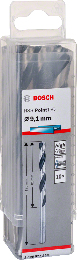 Bosch - HSS-PointeQ Metal Matkap Ucu 9,1 mm 10'lu - Resim 2