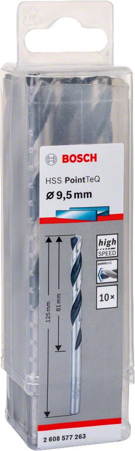 Bosch - HSS-PointeQ Metal Matkap Ucu 9,5 mm 10'lu - Resim 2