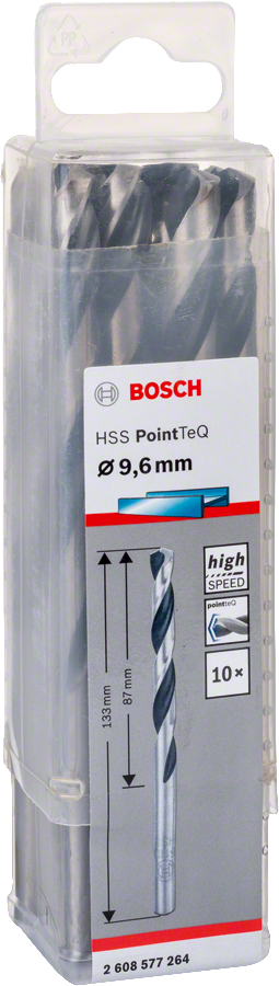 Bosch - HSS-PointeQ Metal Matkap Ucu 9,6 mm 10'lu - Resim 2