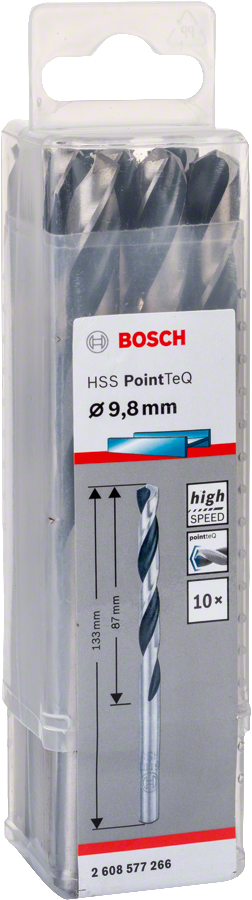 Bosch - HSS-PointeQ Metal Matkap Ucu 9,8 mm 10'lu - Resim 2