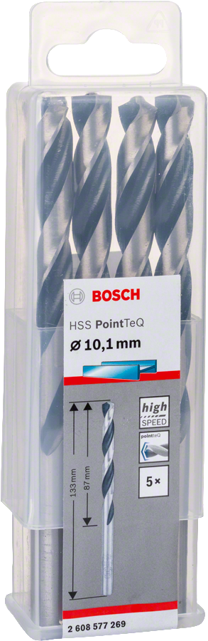 Bosch - HSS-PointeQ Metal Matkap Ucu 10,1 mm 5'li - Resim 2