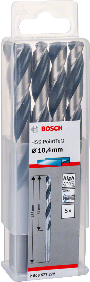 Bosch - HSS-PointeQ Metal Matkap Ucu 10,4 mm 5'li - Resim 2