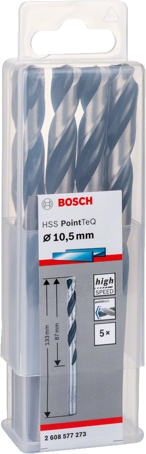 Bosch - HSS-PointeQ Metal Matkap Ucu 10,5 mm 5'li - Resim 2