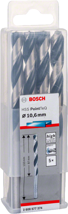 Bosch - HSS-PointeQ Metal Matkap Ucu 10,6 mm 5'li - Resim 2