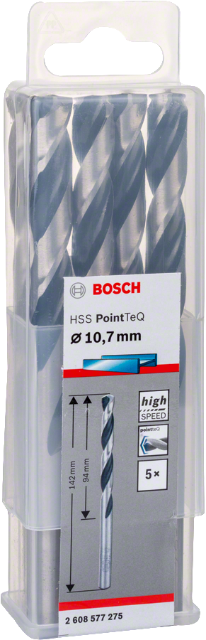 Bosch - HSS-PointeQ Metal Matkap Ucu 10,7 mm 5'li - Resim 2