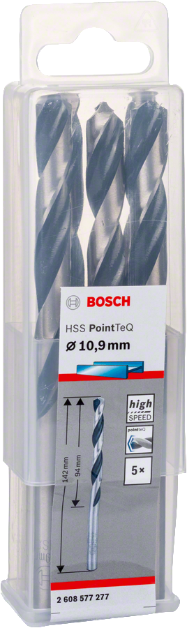 Bosch - HSS-PointeQ Metal Matkap Ucu 10,9 mm 5'li - Resim 2