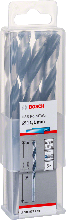 Bosch - HSS-PointeQ Metal Matkap Ucu 11,1 mm 5'li - Resim 2