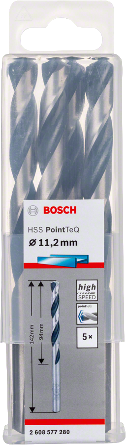 Bosch - HSS-PointeQ Metal Matkap Ucu 11,2 mm 5'li - Resim 2