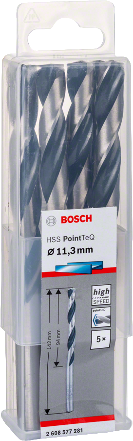 Bosch - HSS-PointeQ Metal Matkap Ucu 11,3 mm 5'li - Resim 2